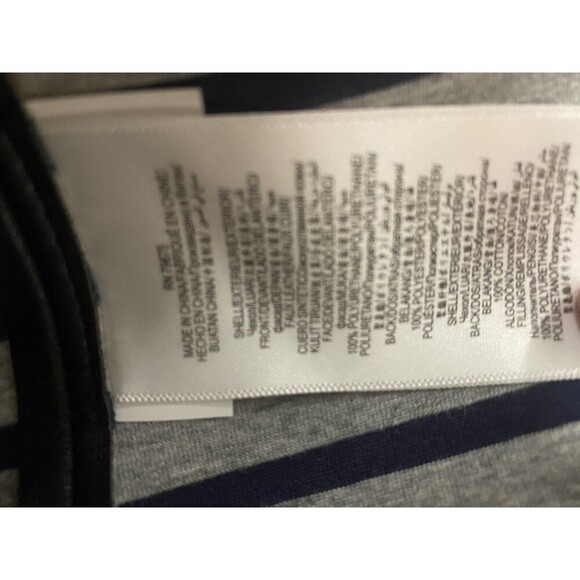 BCBG Generation Faux Leather Vegan Navy Blue Moto Jacket Medium - Picture 10 of 12